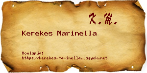 Kerekes Marinella névjegykártya
